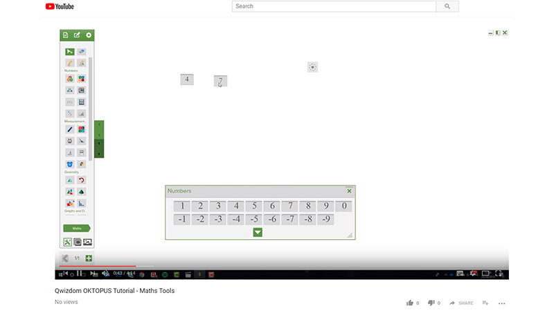 Qwizdom OKTOPUS Tutorial - Maths Tools