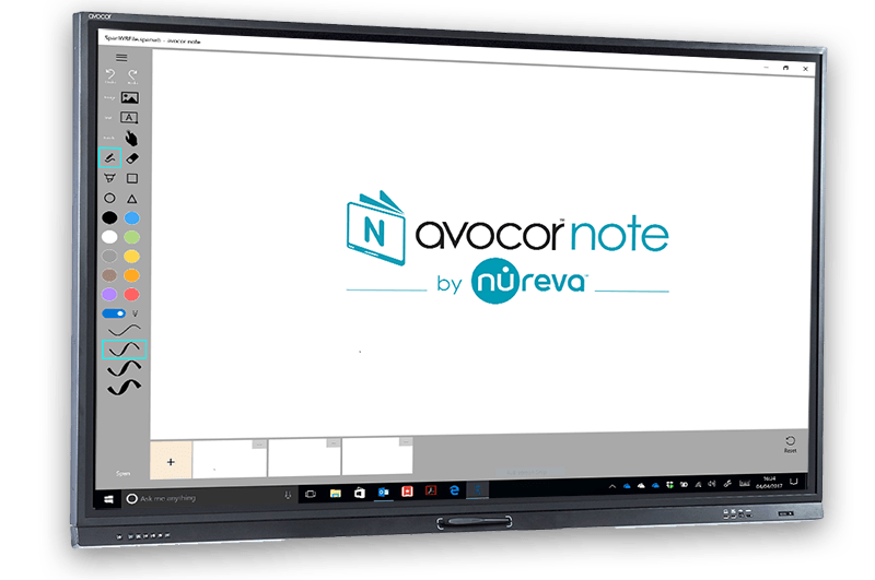 Avocor Note on a Panel Avocor Note on an interactive touch screen