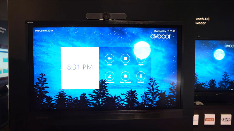 Avocor interactive display & HP collaboration PC with Zoom Rooms