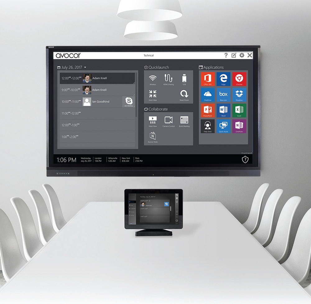 F50-quicklaunch The F50 series with Quicklaunch software turns the interactive displays into a seamless meeting room interface