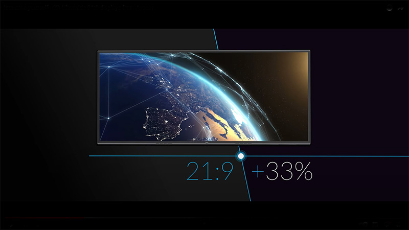 Immerse yourself with the Ultra-wide 21:9 L series displays