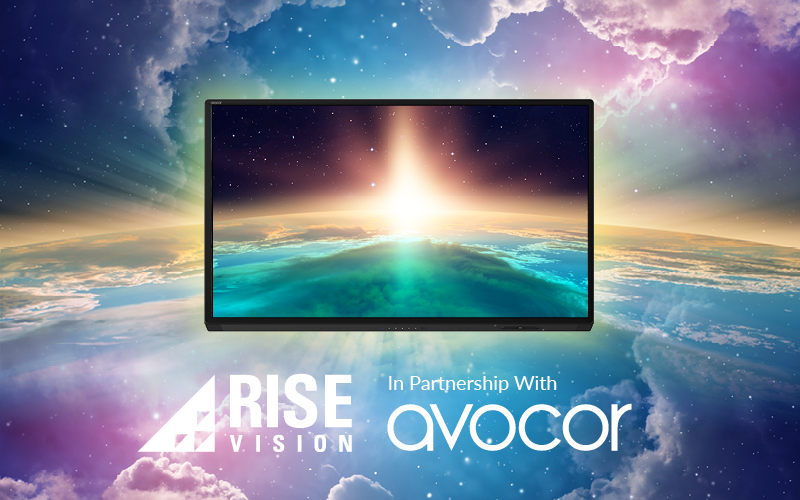Rise Vision partner with Avocor