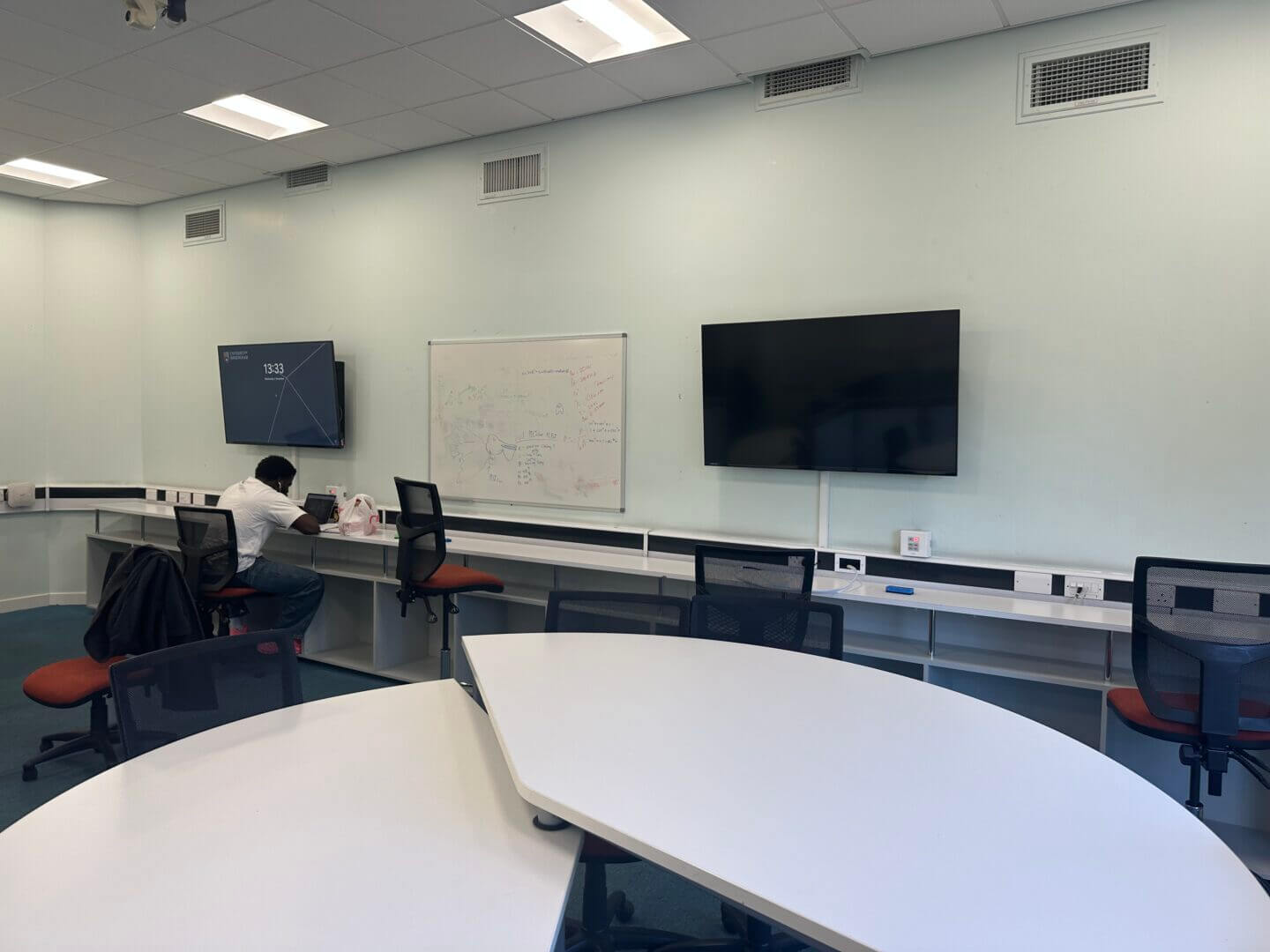 Avocor K Series non-interactive signage displays installed in University of Birmingham teaching environments
